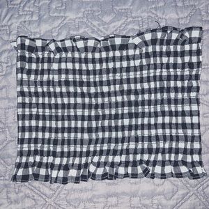 Checkered tube top worn once